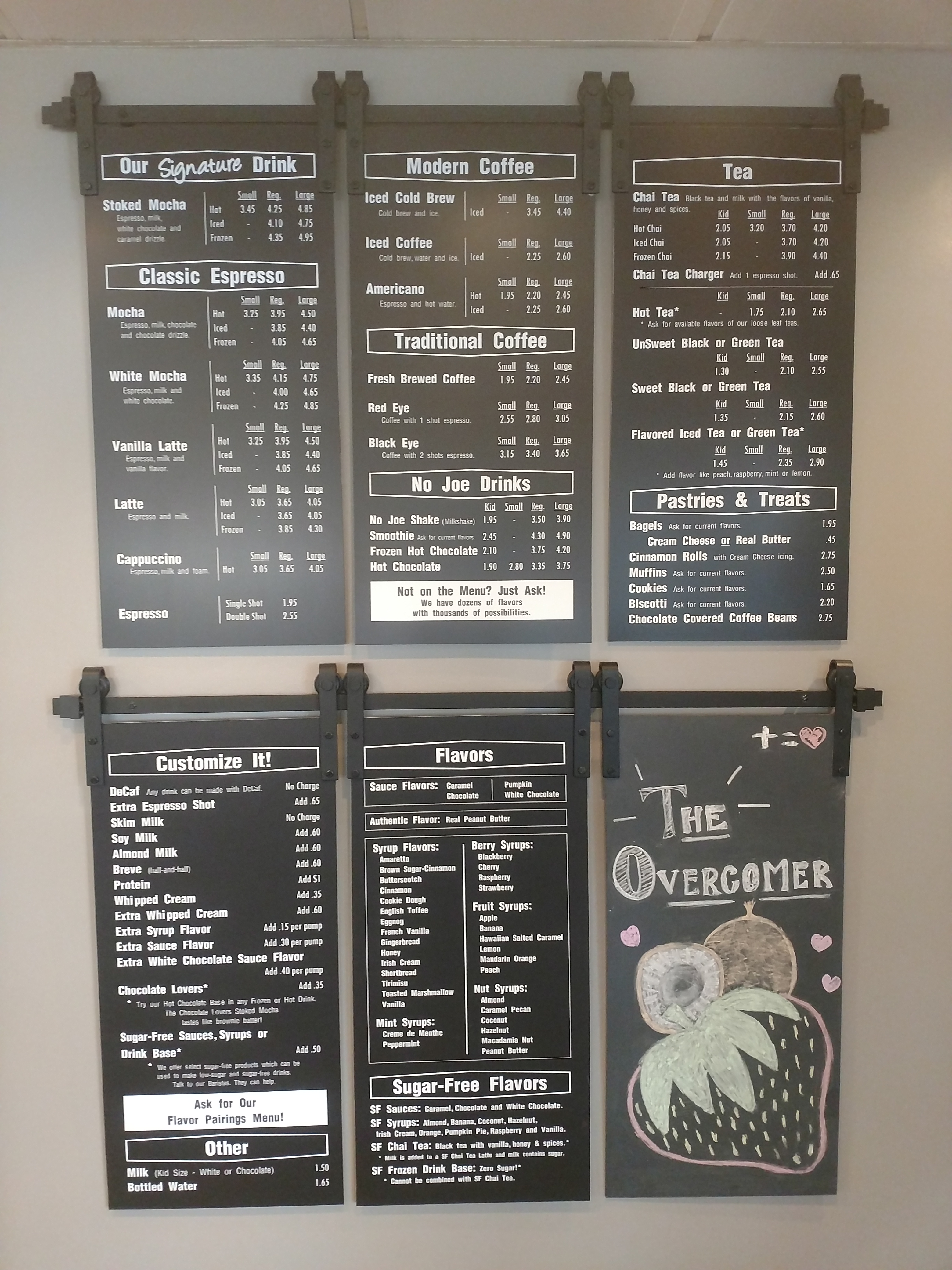 stoked coffee menu