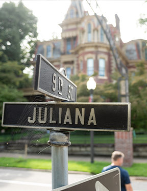 Julianna street sign close up