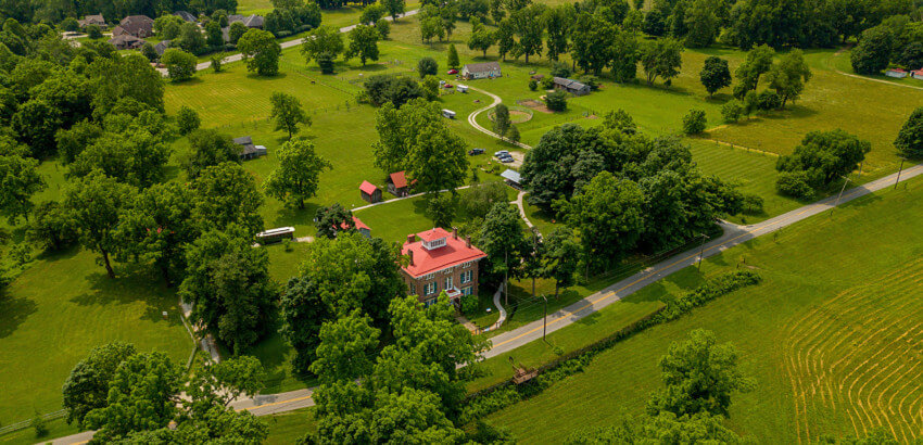 aerial view Henderson Hall