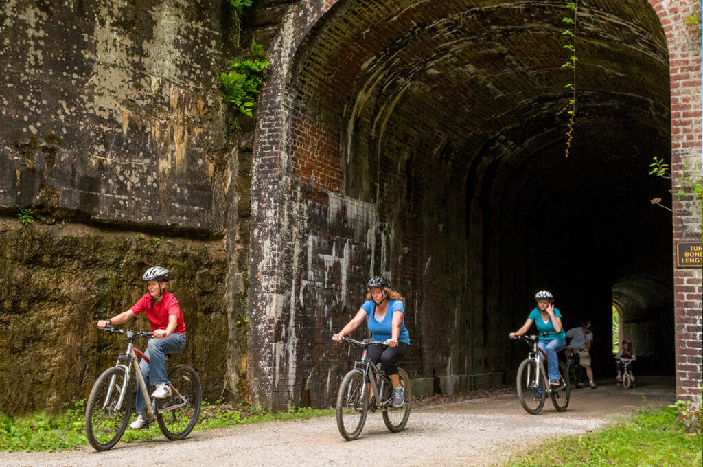 biking at North Bend State Park