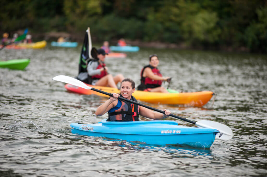 Kayaking at Paddlefest