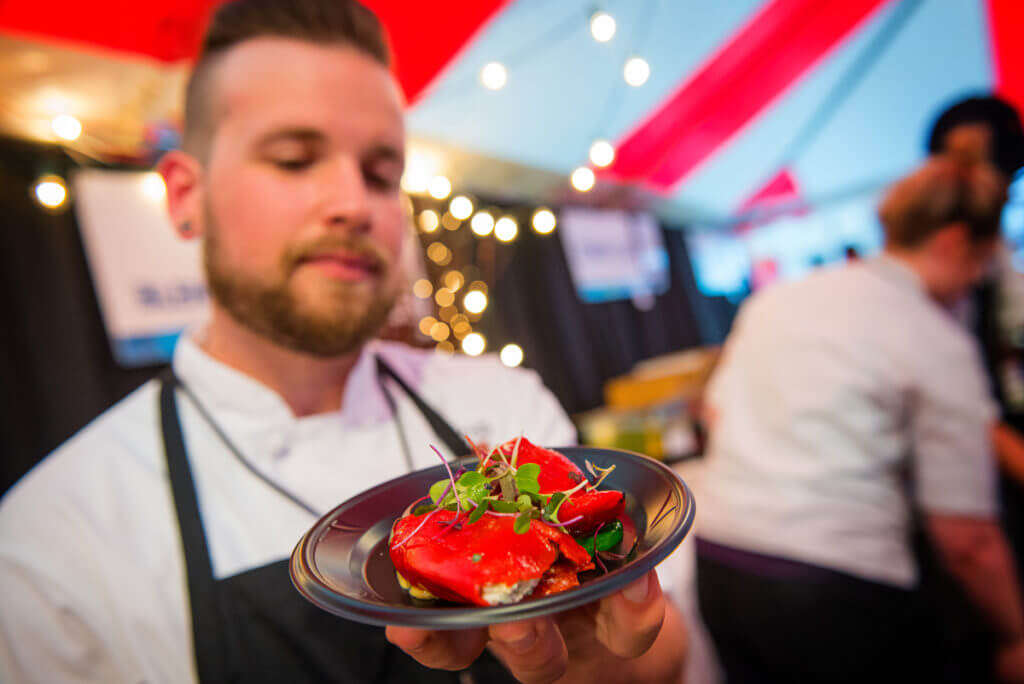 a server at Taste Of Parkersburg