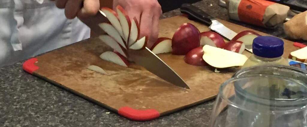 chef chopping food