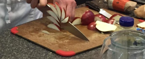 chef chopping food