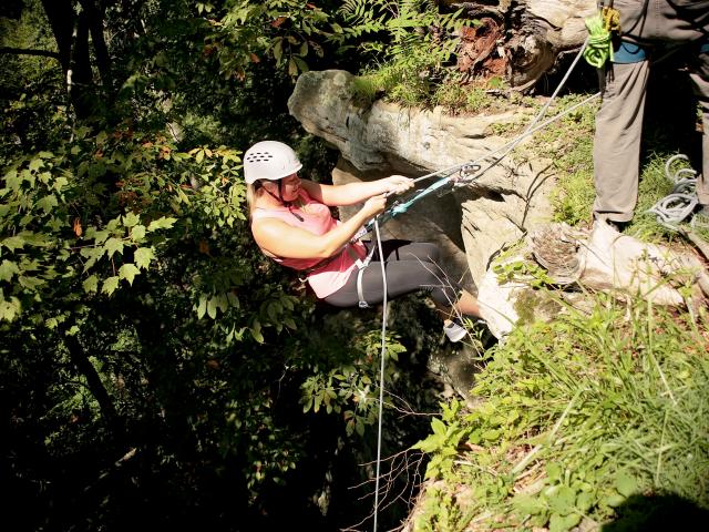 rappelling