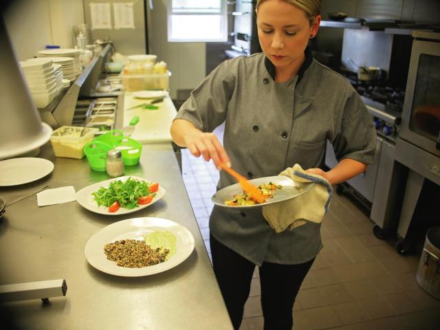 chef making food