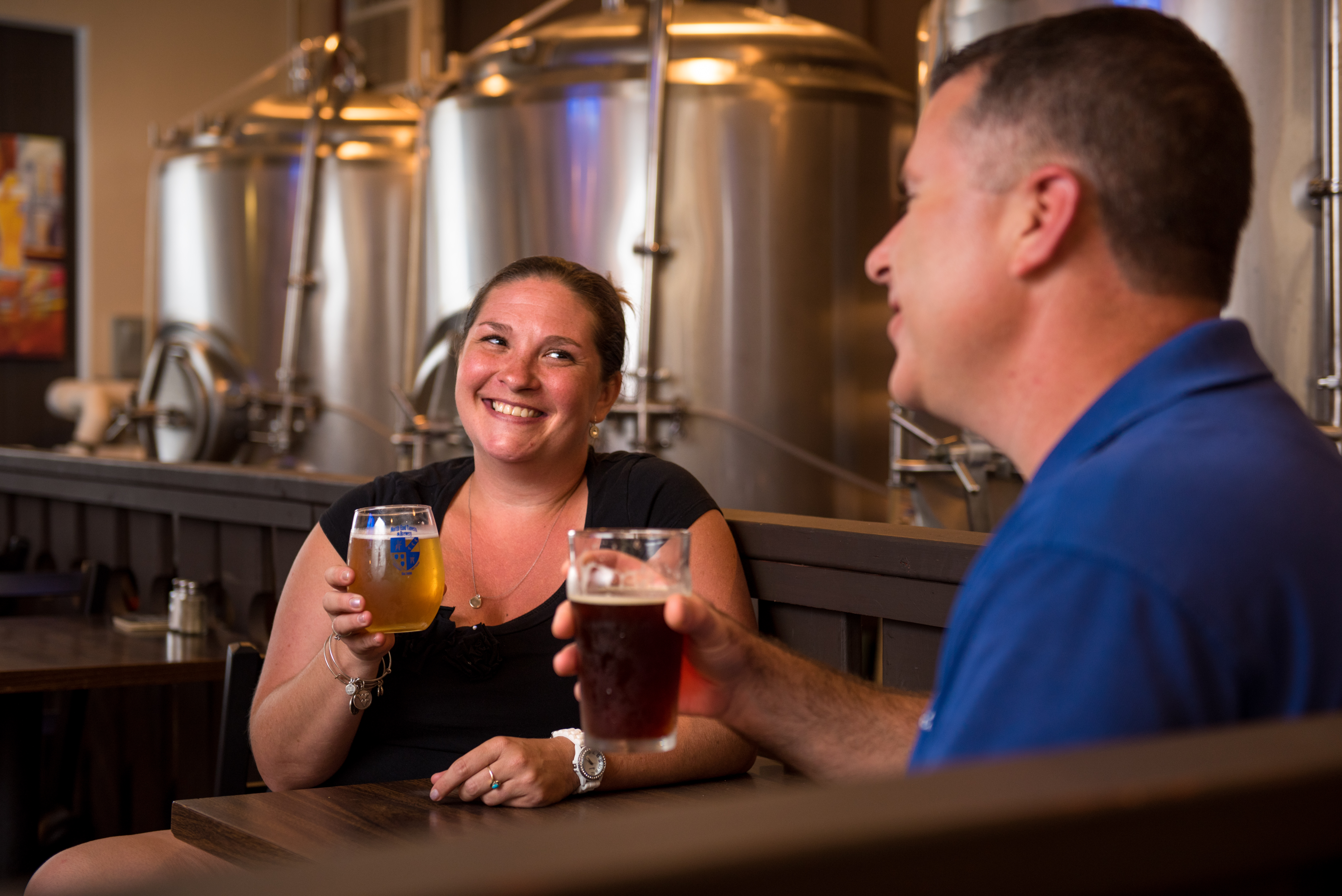 people drinking beer