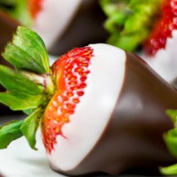strawberries with chocolate