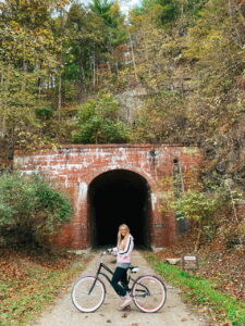 Rail trail biking